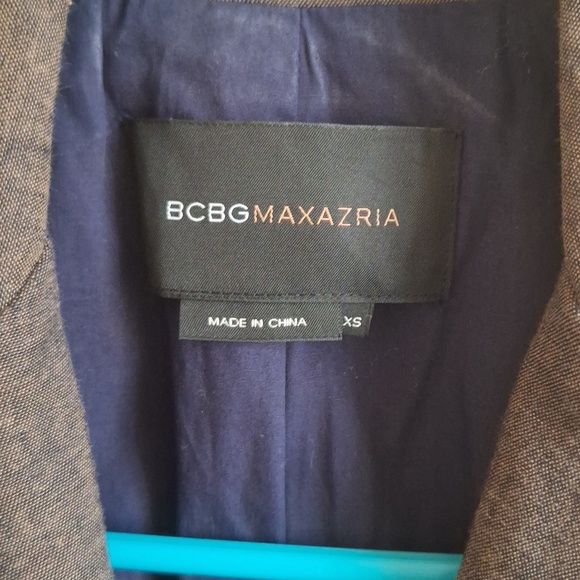 BCBGMAXAZRIA Embroidered Linen Cotton Belted Blazer Jacket Size XS Boho Chic - Picture 2 of 12